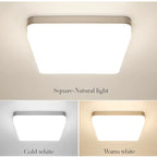 MARPOU Square Led ceiling lamp bedroom lighting Neutral white cold white warm white 48W 36W 24W 18W led ceiling light room Maison Lumen