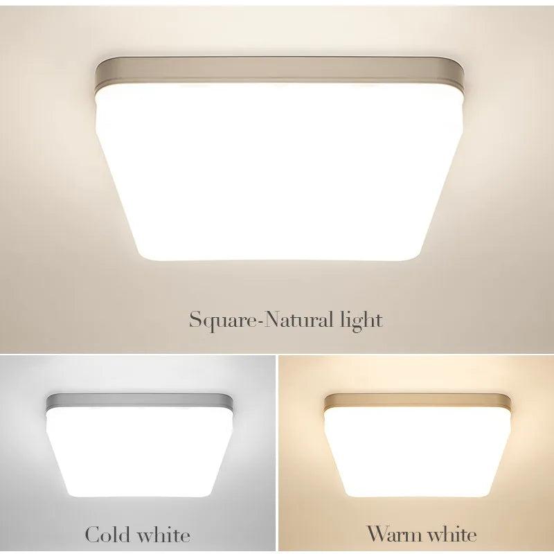 MARPOU Square Led ceiling lamp bedroom lighting Neutral white cold white warm white 48W 36W 24W 18W led ceiling light room Maison Lumen