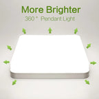 MARPOU Square Led ceiling lamp bedroom lighting Neutral white cold white warm white 48W 36W 24W 18W led ceiling light room Maison Lumen