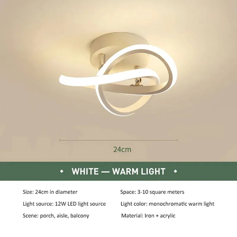 LED Strip Aisle Ceiling Lights Modern Minimalist Living Room Lamps For Balcony Entrance Staircase Home Decor Fixtures Led Luster EVOcam