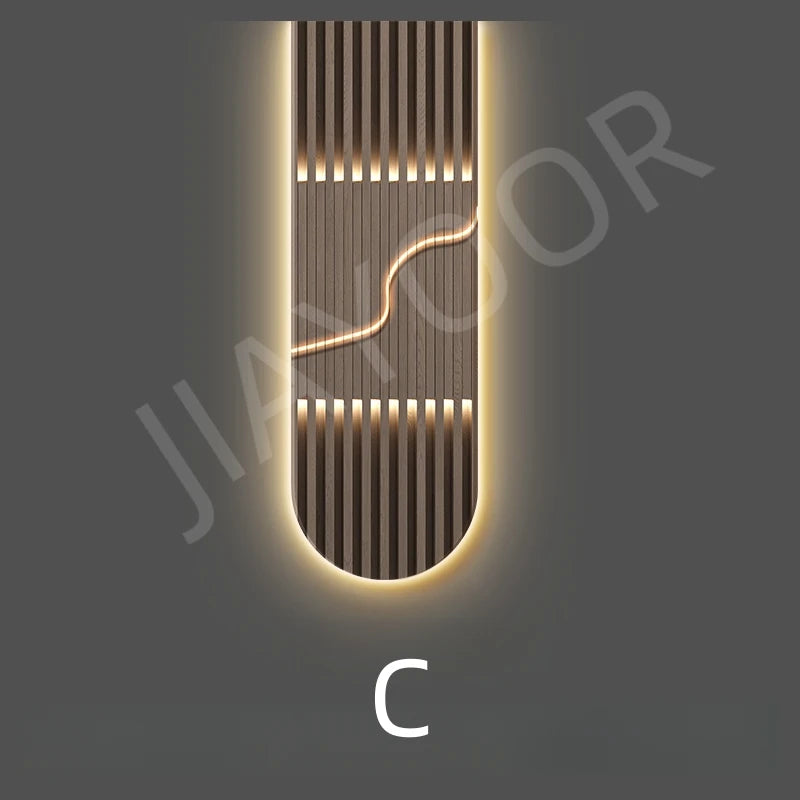 Modern Luxury LED Wall Lamp Fixture Home Decoration Abstract Mural Light Corridor Living Room Lustre High-end Hanging Painting Maison Lumen