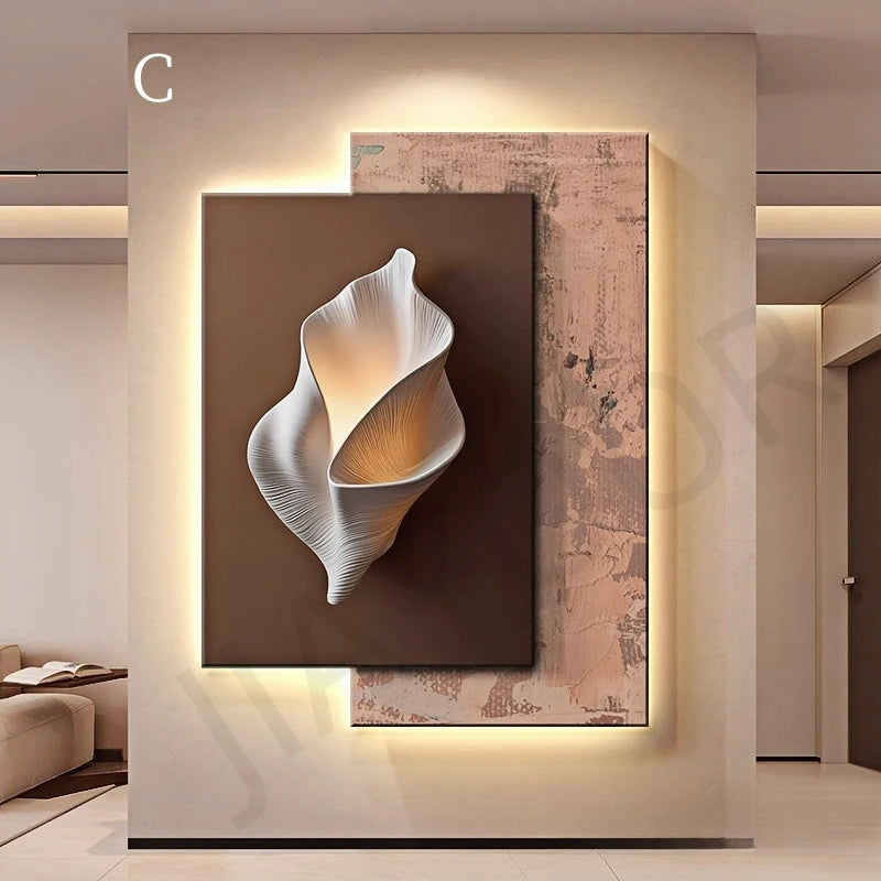 Modern LED Wall Lamps Minimalism Crystal Porcelain For Living Room Corridor Home Decoration Luster Hanging Painting Mural Light Maison Lumen