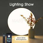 MARPOU Smart ceiling lamp led lamp for bedroom ceiling lights with Remote control Dimmable led lights for room Living room Maison Lumen
