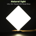 MARPOU Square Led ceiling lamp bedroom lighting Neutral white cold white warm white 48W 36W 24W 18W led ceiling light room Maison Lumen